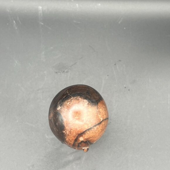 Vintage 1970s Wooden Hand Carved African Unity Globe Statue - Picture 4 of 4